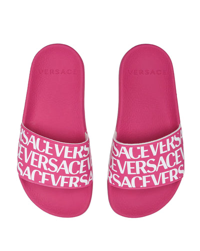  VERSACE KIDS SLIPPERS WITH LOGO