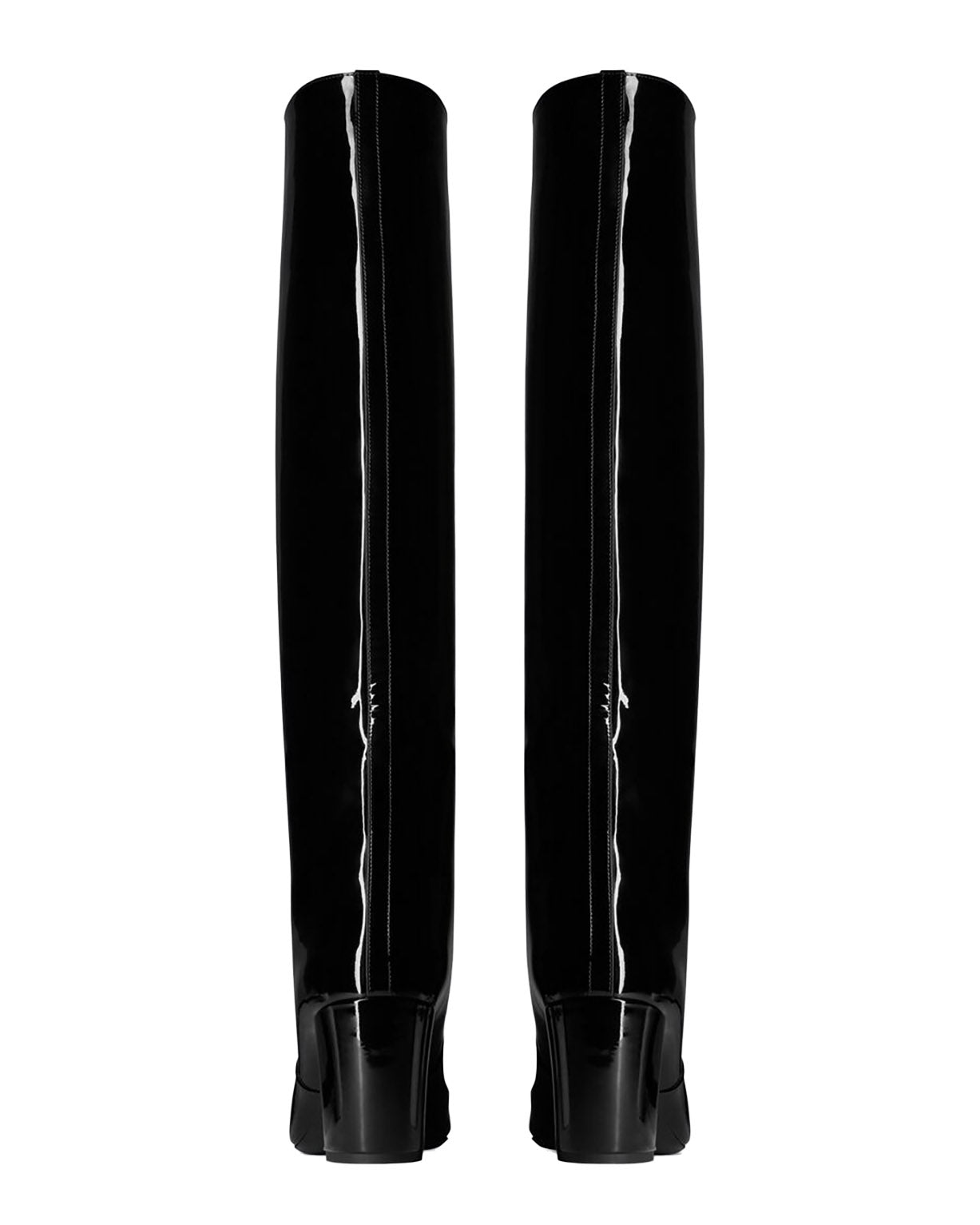 SAINT LAURENT WHO BOOTS IN PATENT LEATHER