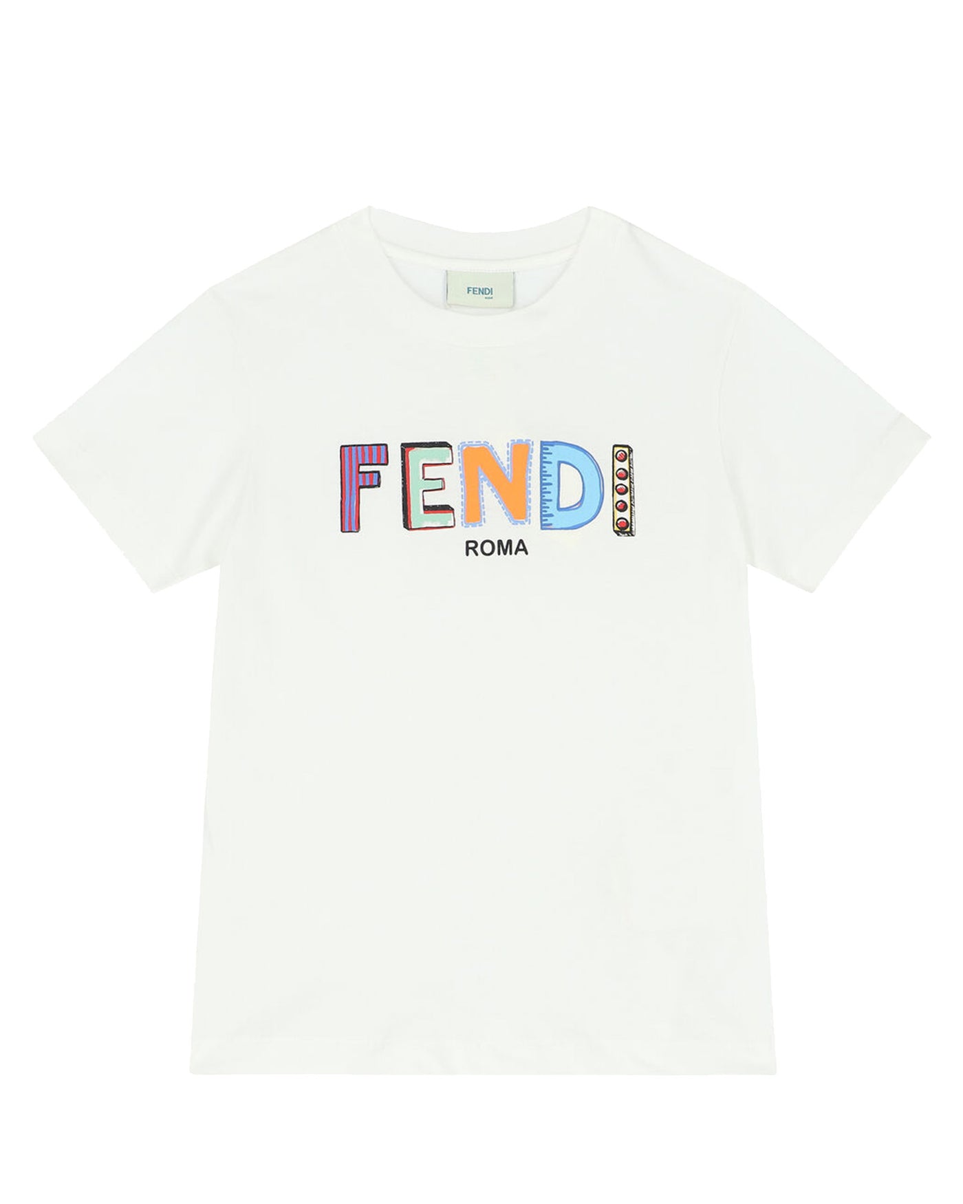 FENDI KIDS T-SHIRT WITH LOGO