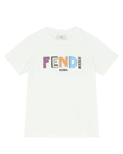 FENDI KIDS T-SHIRT WITH LOGO