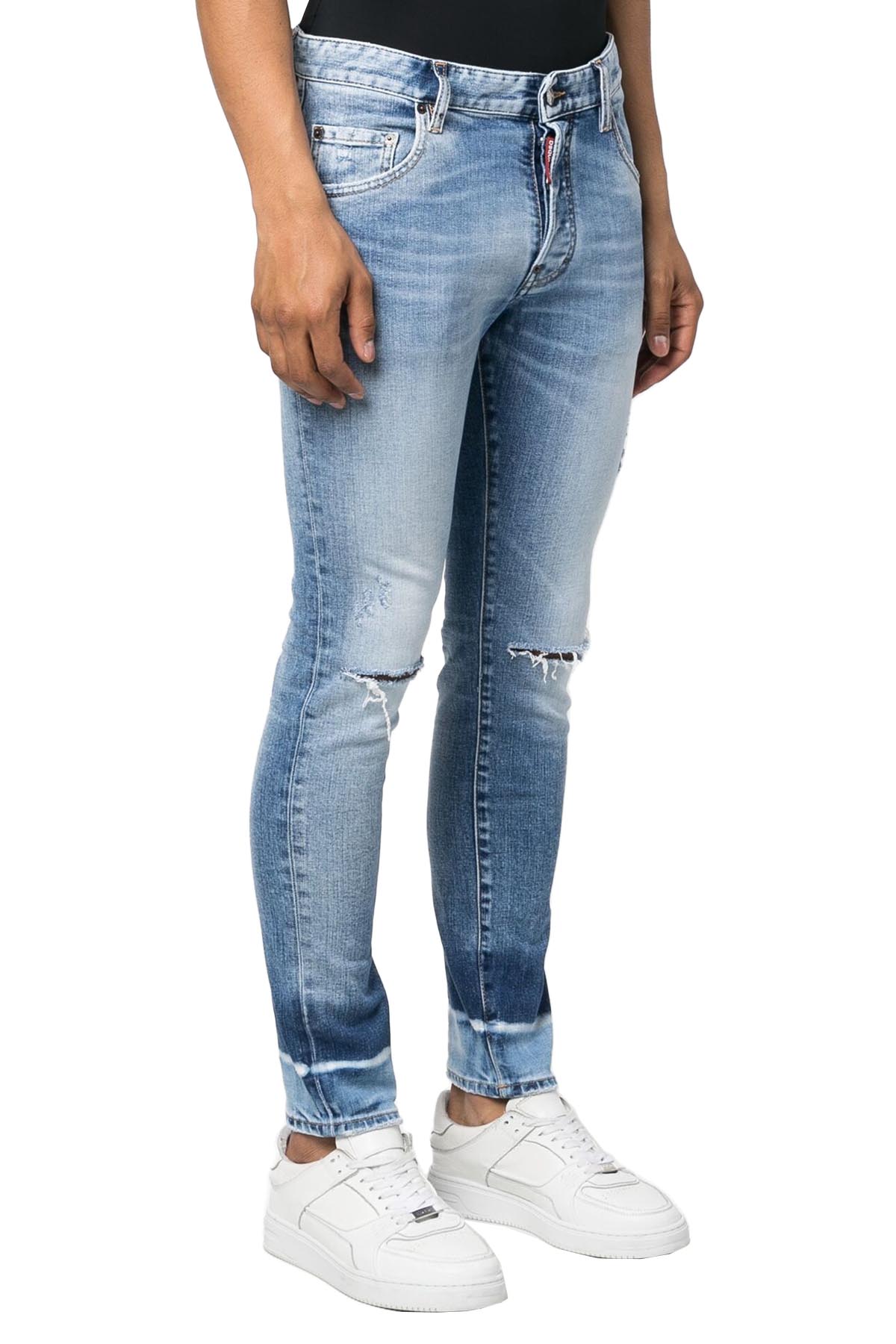 DSQUARED2 SKINNY WASHED DENIM JEANS