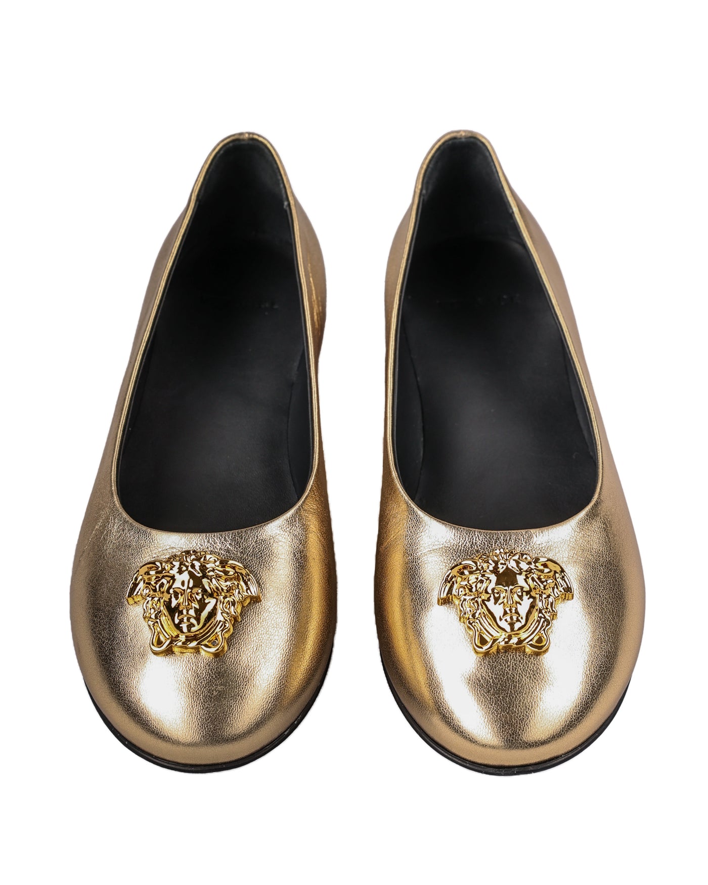 VERSACE KIDS LA MEDUSA BALLERINAS