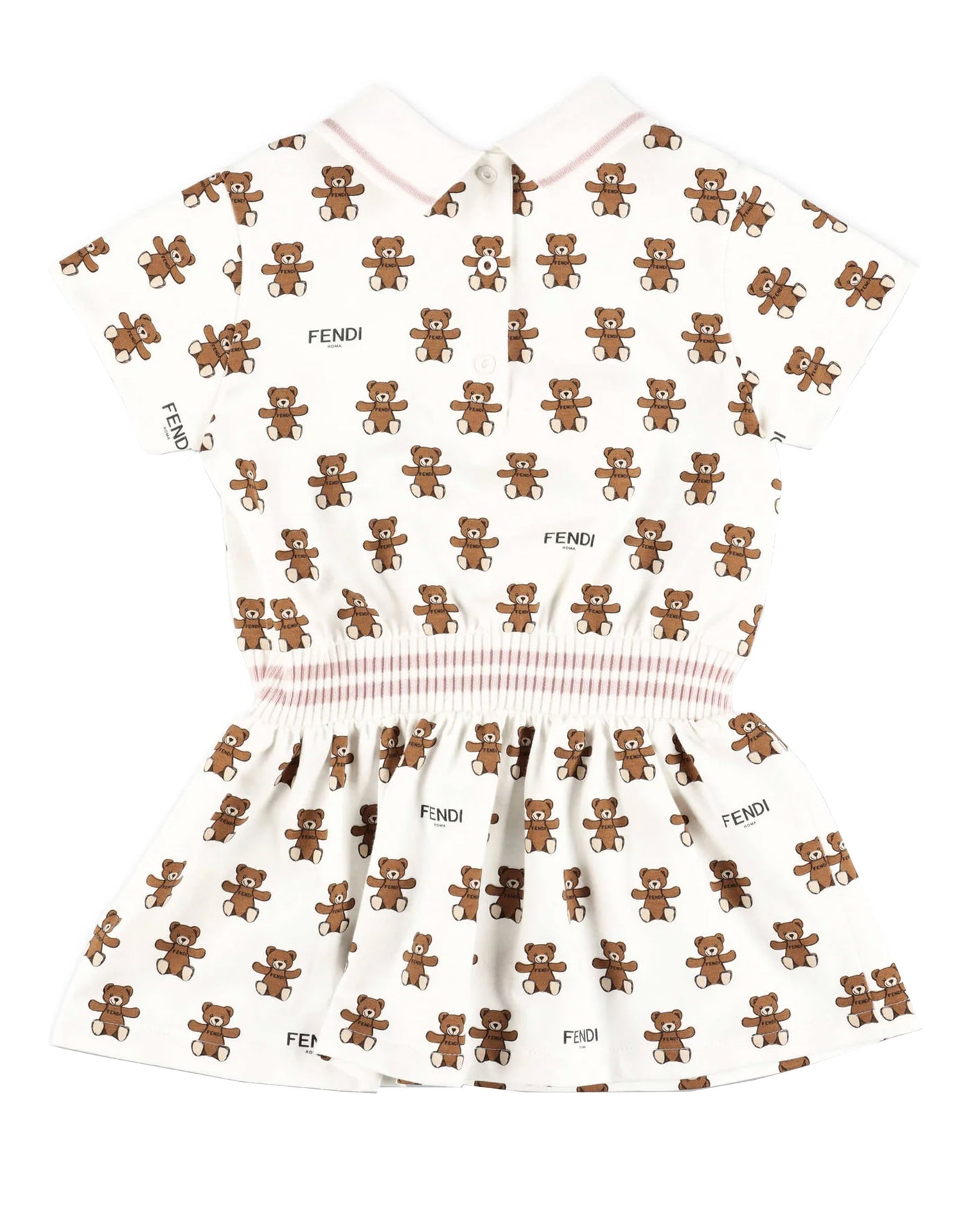 FENDI KIDS DRESS TEDDY PRINT