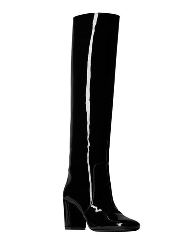 SAINT LAURENT WHO BOOTS IN PATENT LEATHER