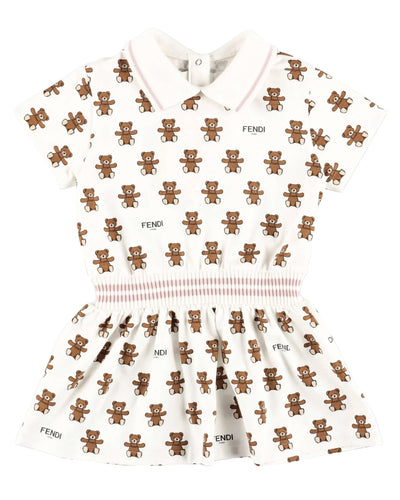 FENDI KIDS DRESS TEDDY PRINT