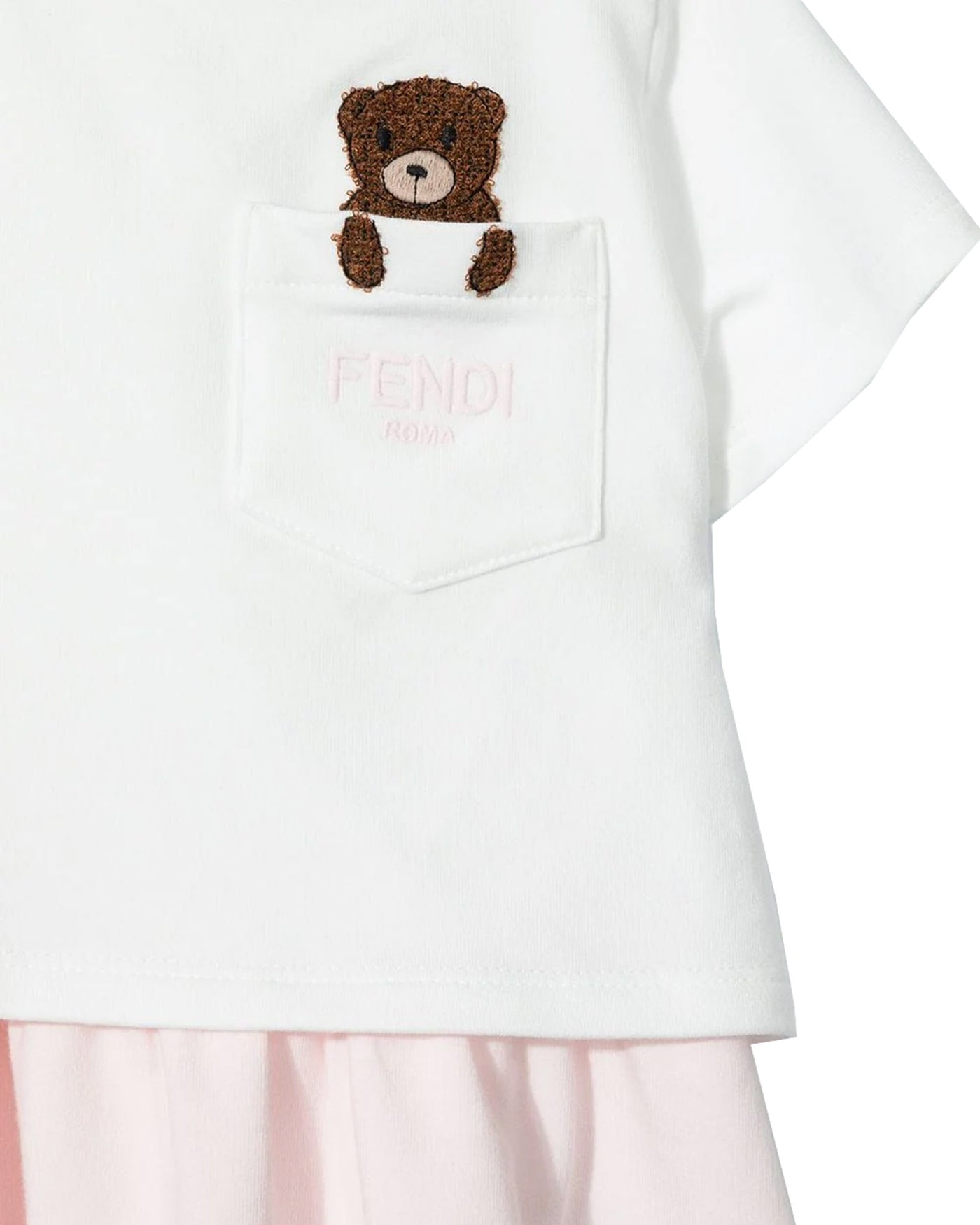 FENDI KIDS DRESS TEDDY PRINT