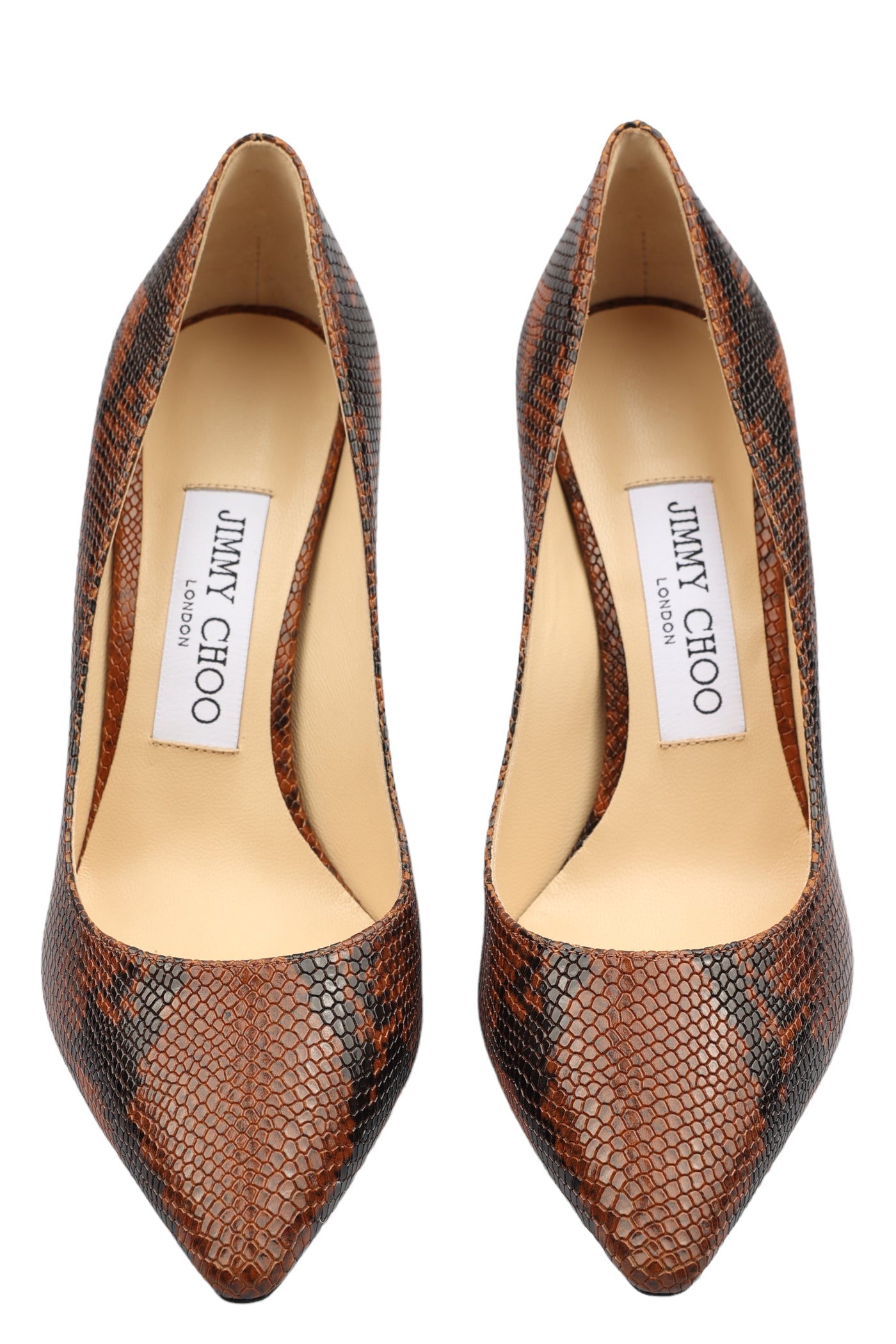 JIMMY CHOO LEATHER DECOLLETES