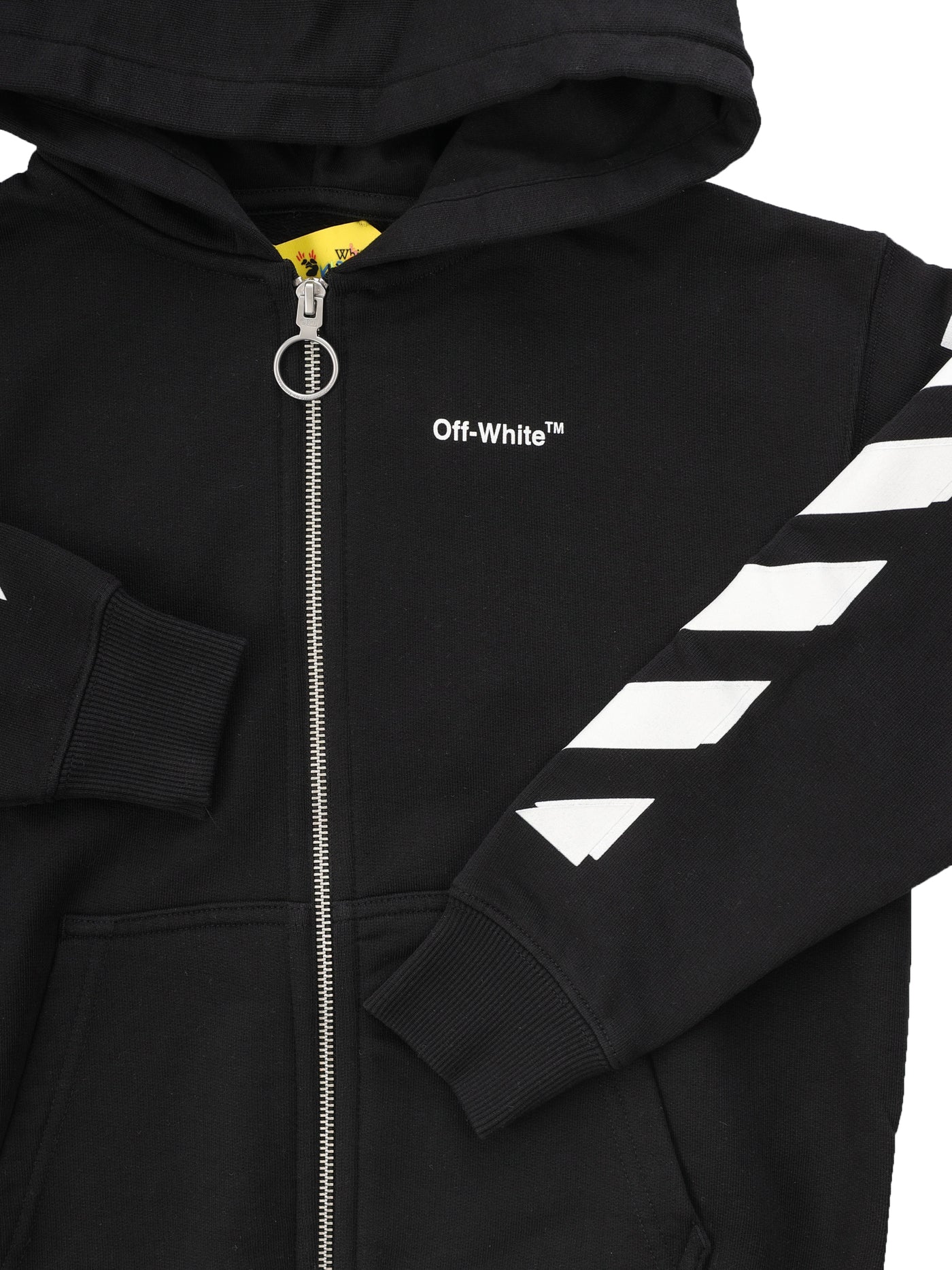 OFF WHITE KIDS ARROW HOODIE ZIP