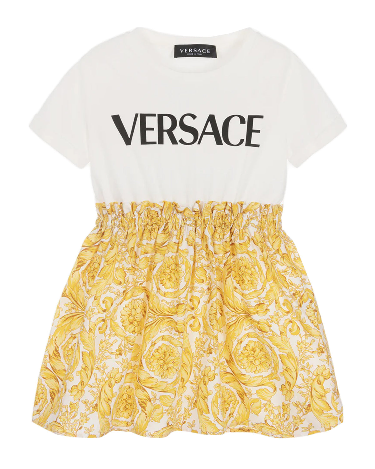 VERSACE KIDS DRESS WITH LOGO