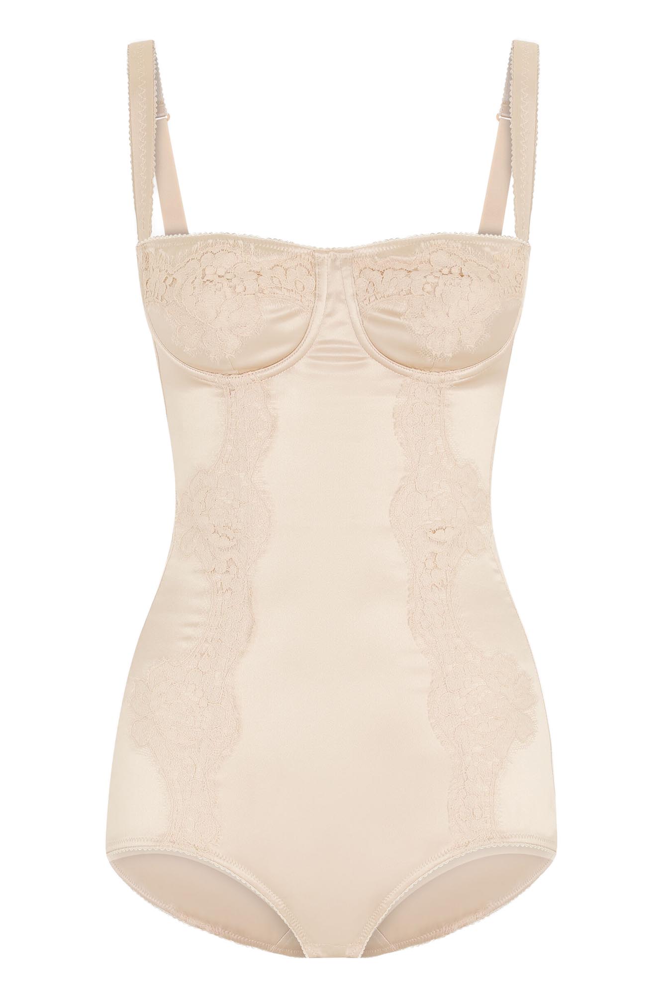 DOLCE&GABBANA BALCONETTE-BRA BODYSUIT