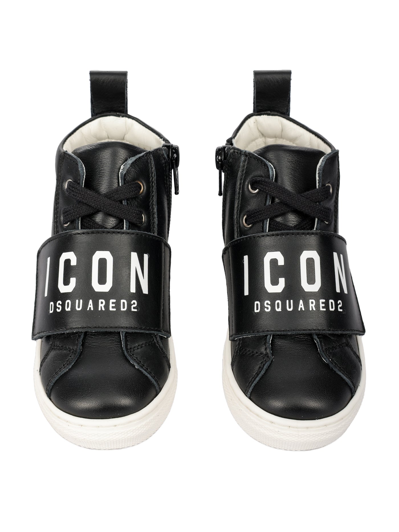 DSQUARED2 KIDS LEATHER SNEAKERS