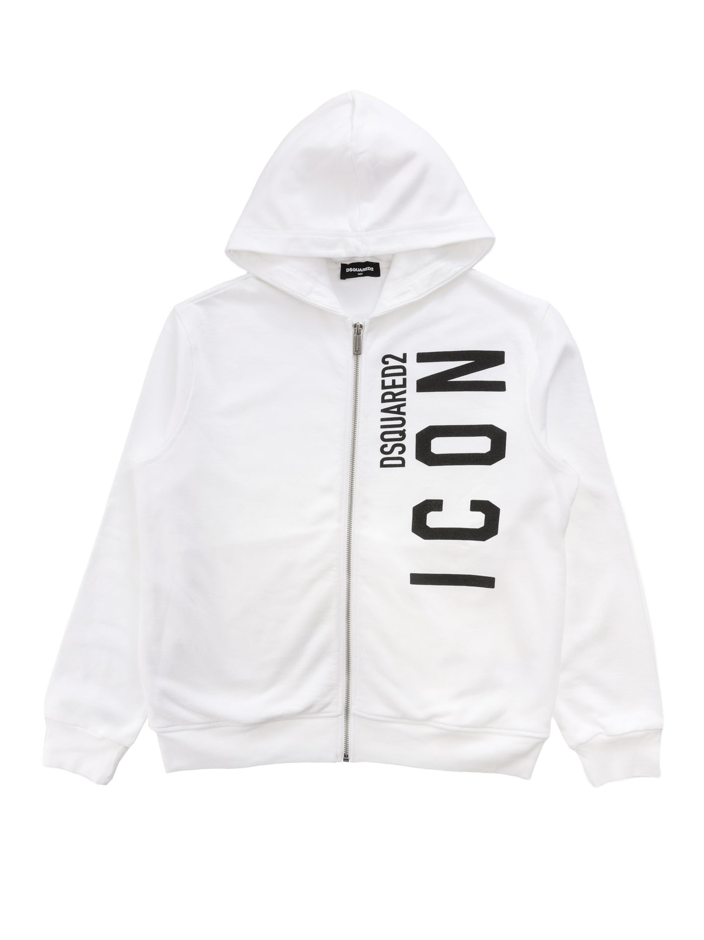 DSQUARED2 KIDS SWEATSHIRT WITH ZIP & HOOD