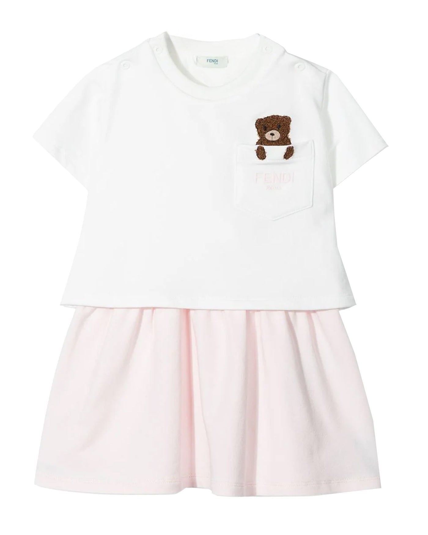 FENDI KIDS DRESS TEDDY PRINT