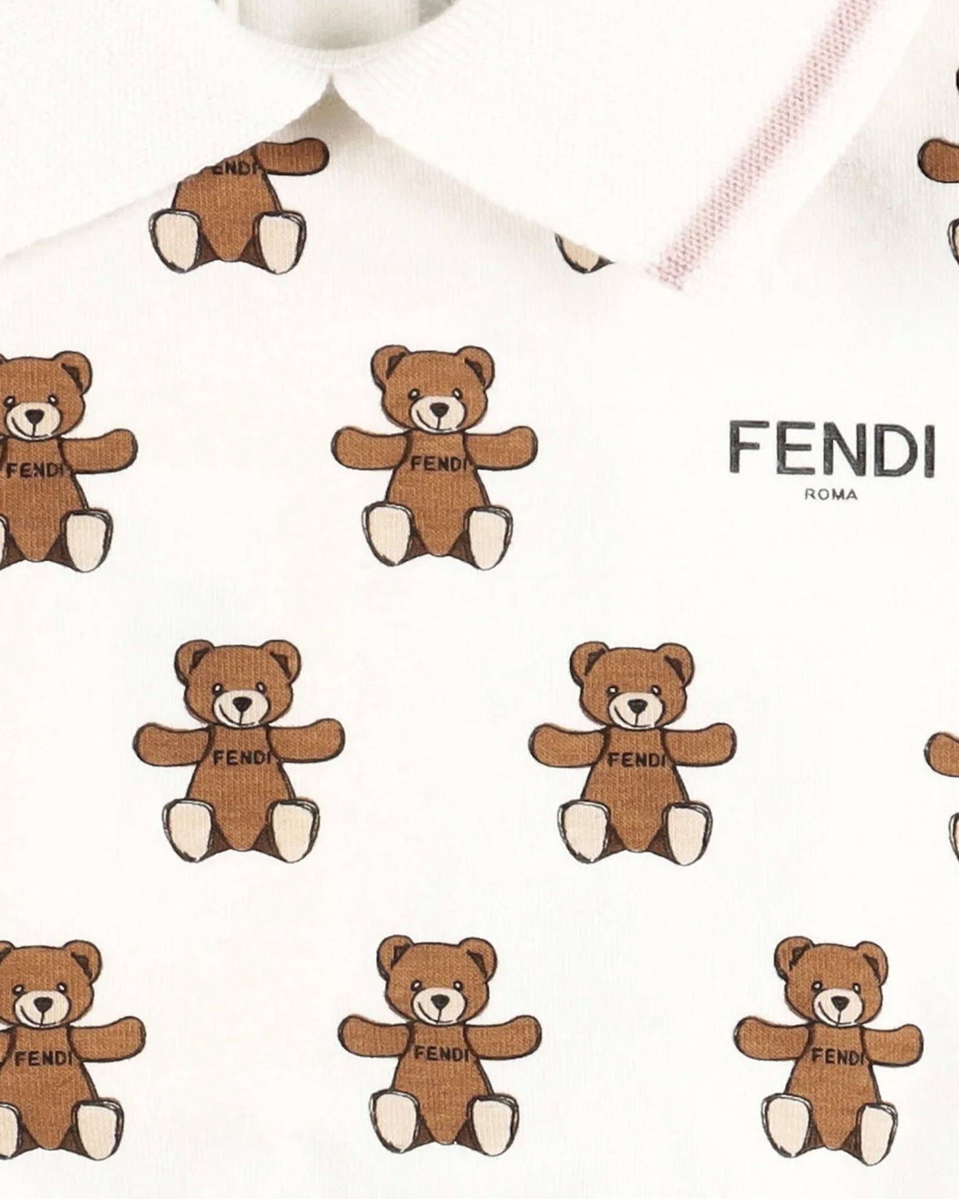 FENDI KIDS DRESS TEDDY PRINT