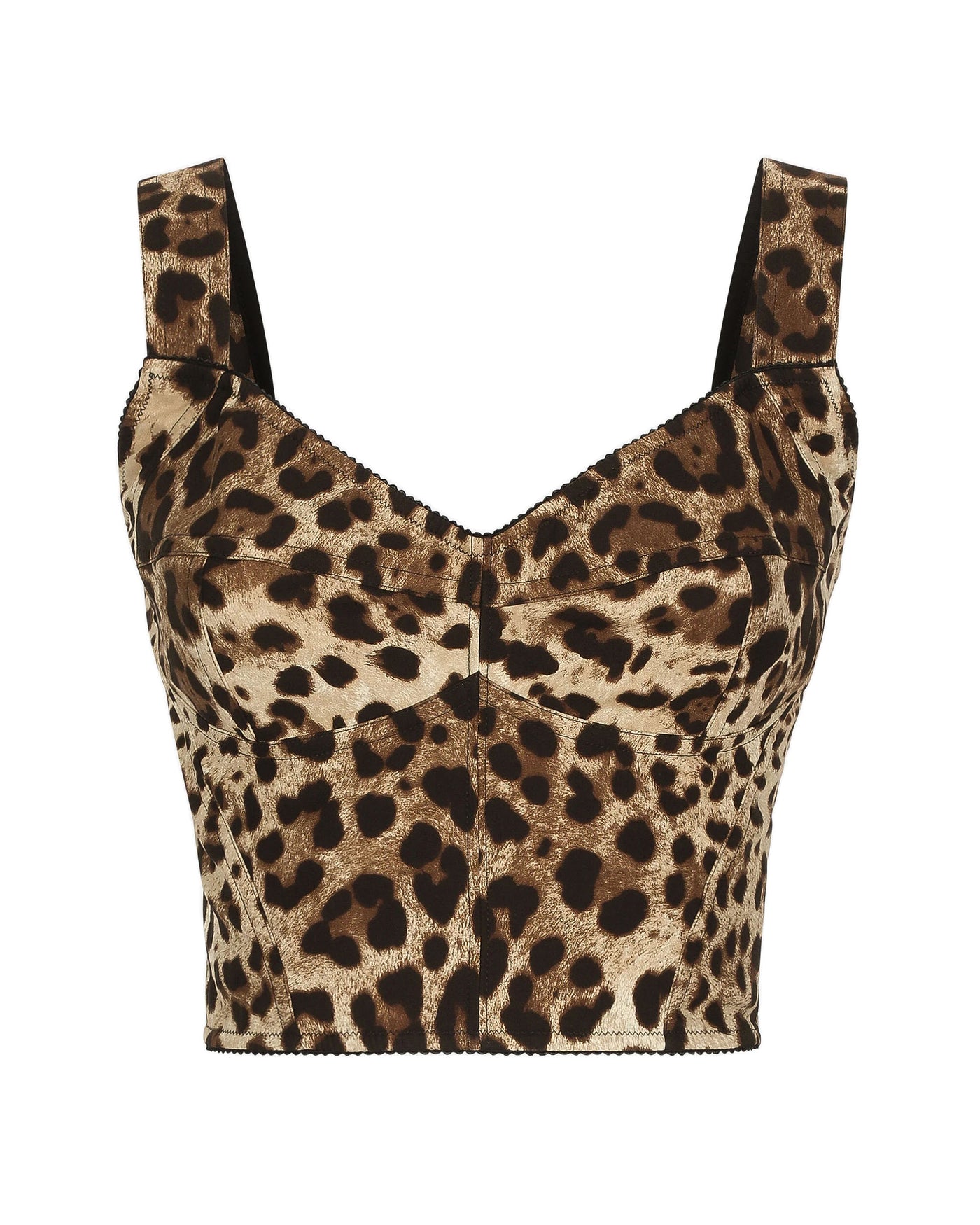 DOLCE&GABBANA BUSTIER LEOPARD PRINT