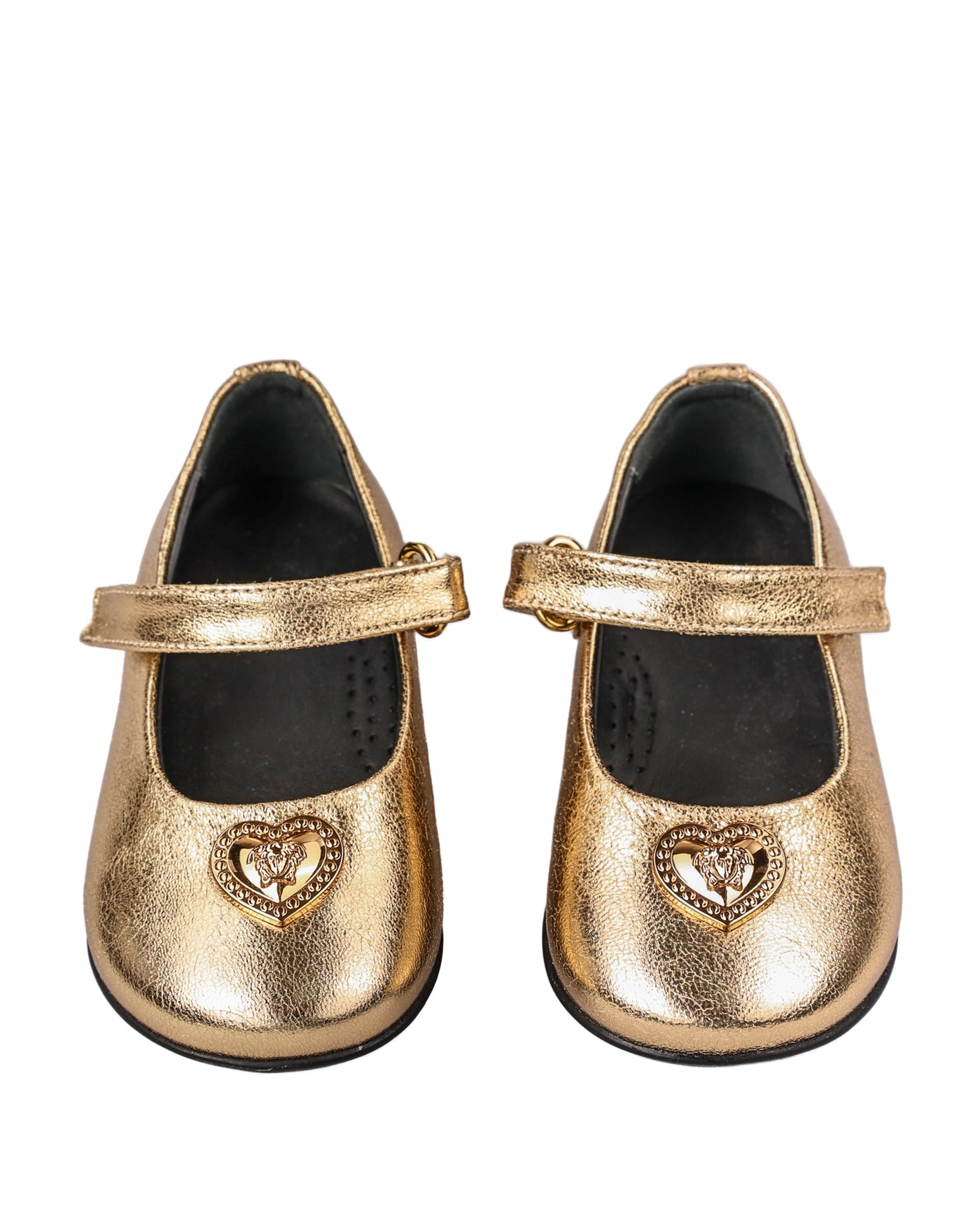 VERSACE KIDS HEART MEDUSA BALLERINAS