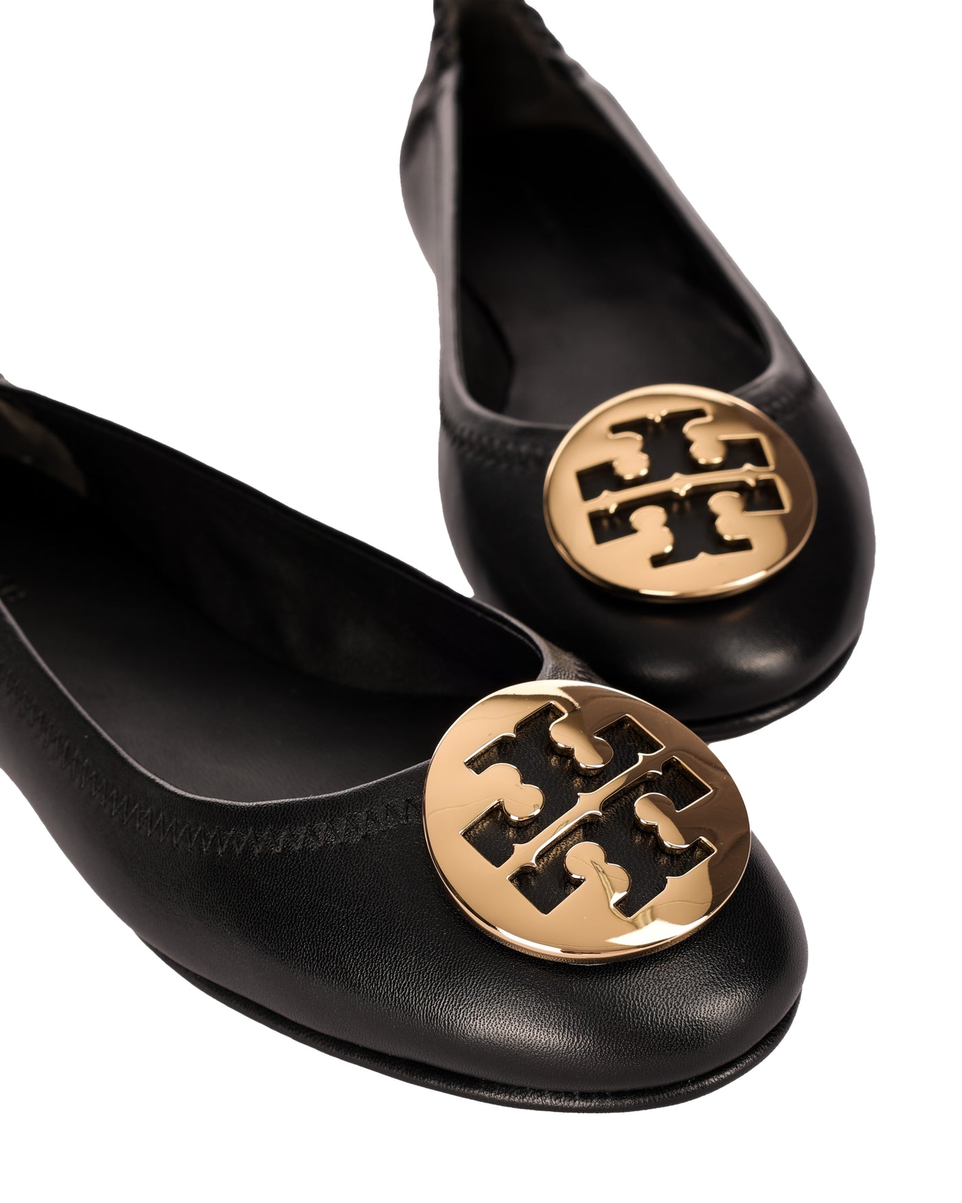 TORY BURCH LEATHER BALLERINAS