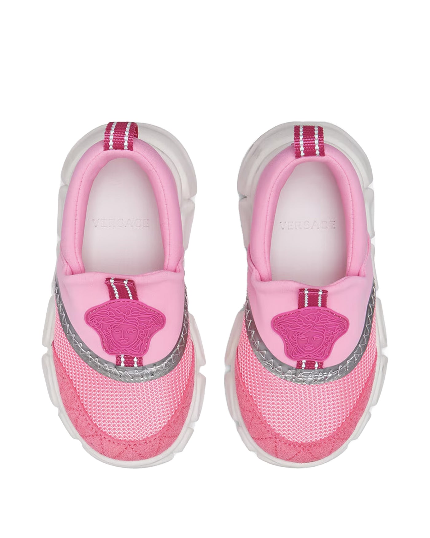 VERSACE KIDS MEDUSA BAROQUE SLIP-ON SNEAKERS