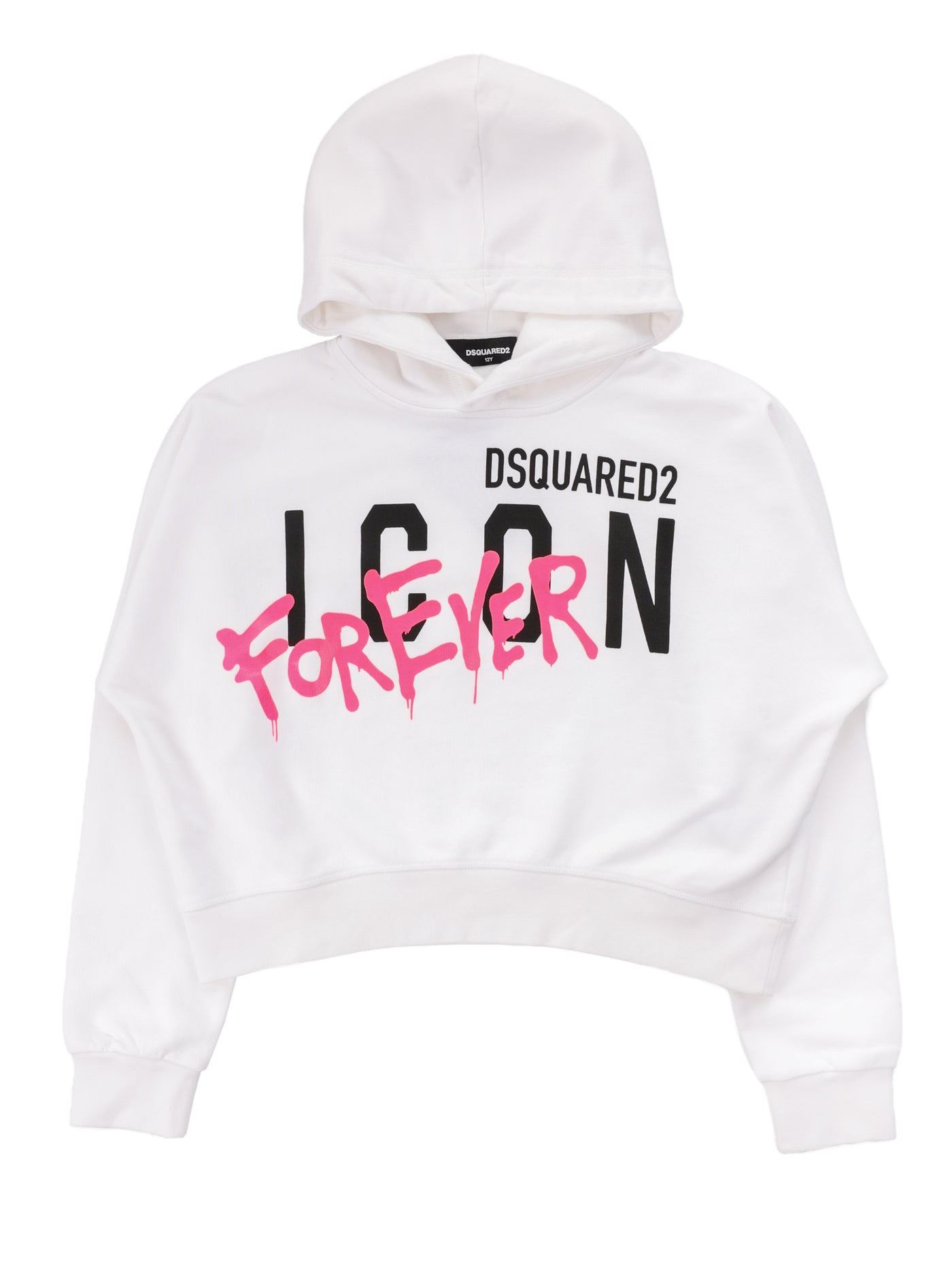 DSQUARED2 KIDS ICON SWEATSHIRT CROOPED