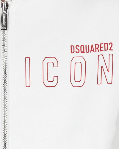 DSQUARED2 LOGO ZIPPED HOODIE