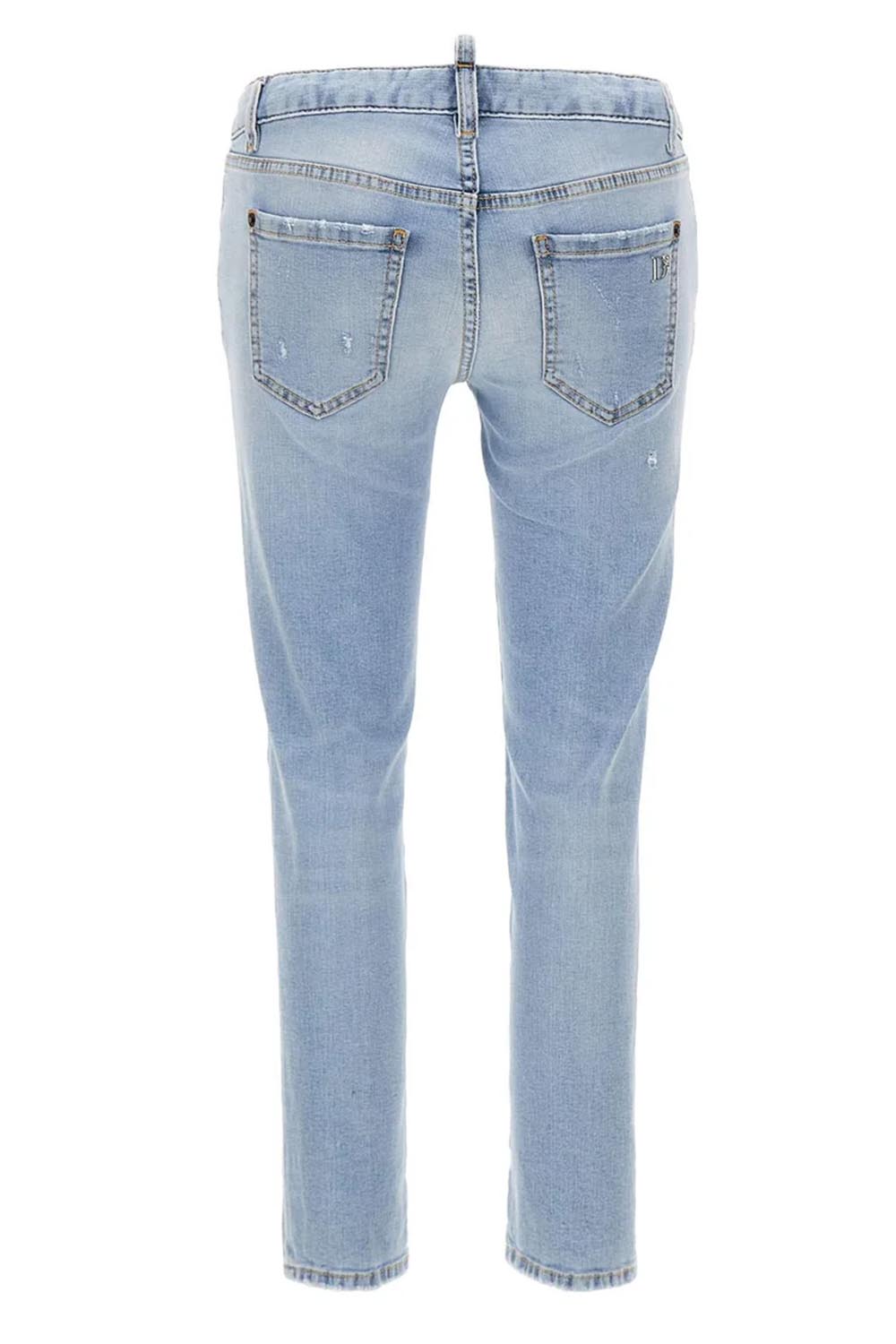 DSQUARED2 MEDIUM WAIST CROPPED JEANS