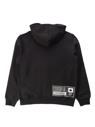 DSQUARED2 KIDS SWEATSHIRT WITH ZIP & HOOD