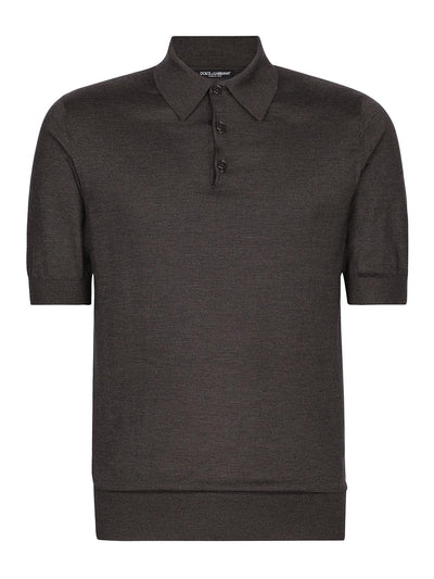 DOLCE&GABBANA SILK POLO