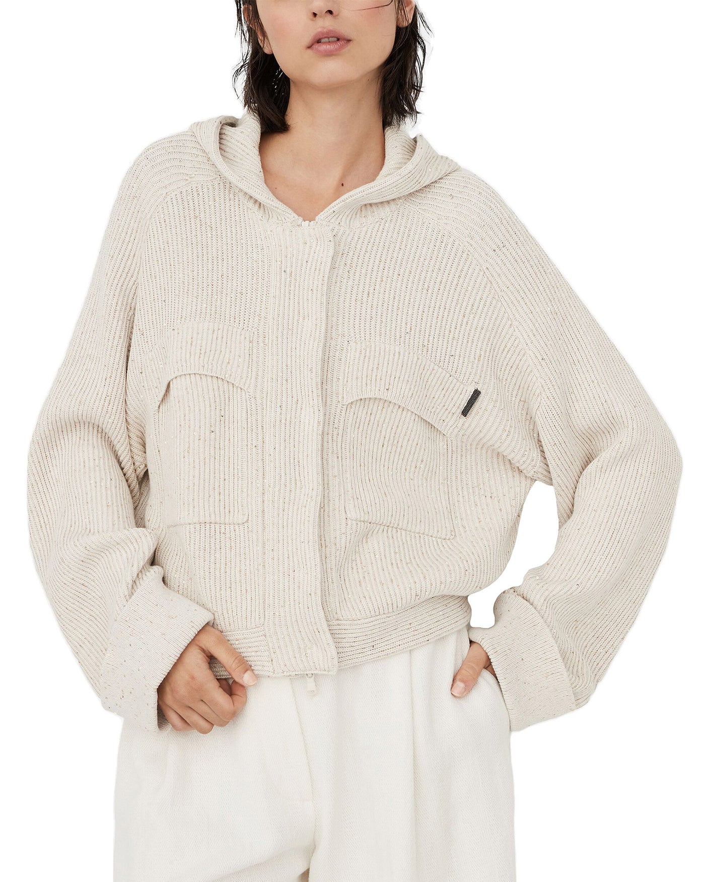 BRUNELLO CUCINELLI HOODED KNITWEAR