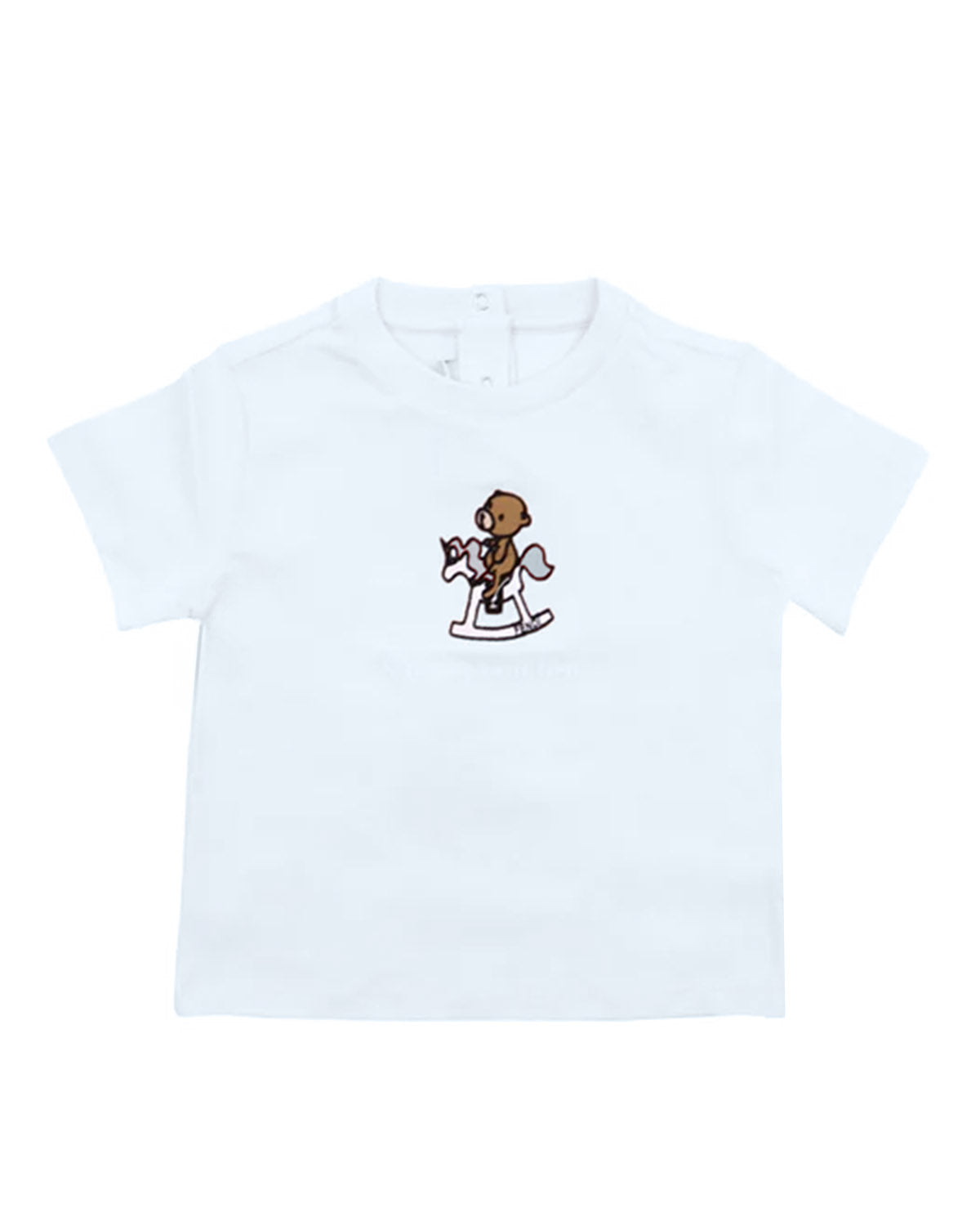 FENDI KIDS T-SHIRT TEDDY PRINT 