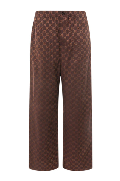 GUCCI PANTS WITH MONOGRAM GG