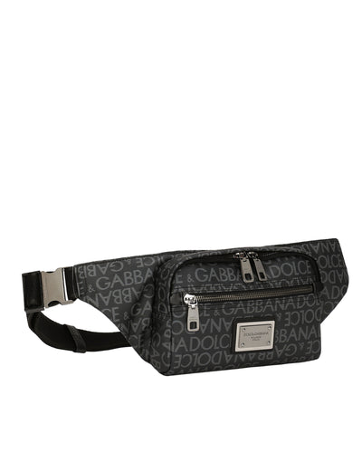 DOLCE&GABBANA JACQUARD BELT BAG