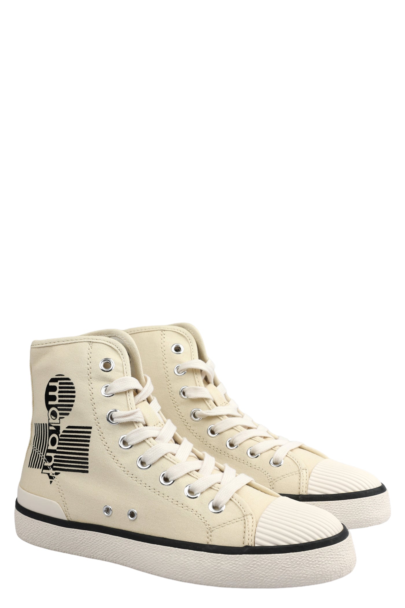 ISABEL MARANT LOGO CANVAS SNEAKERS