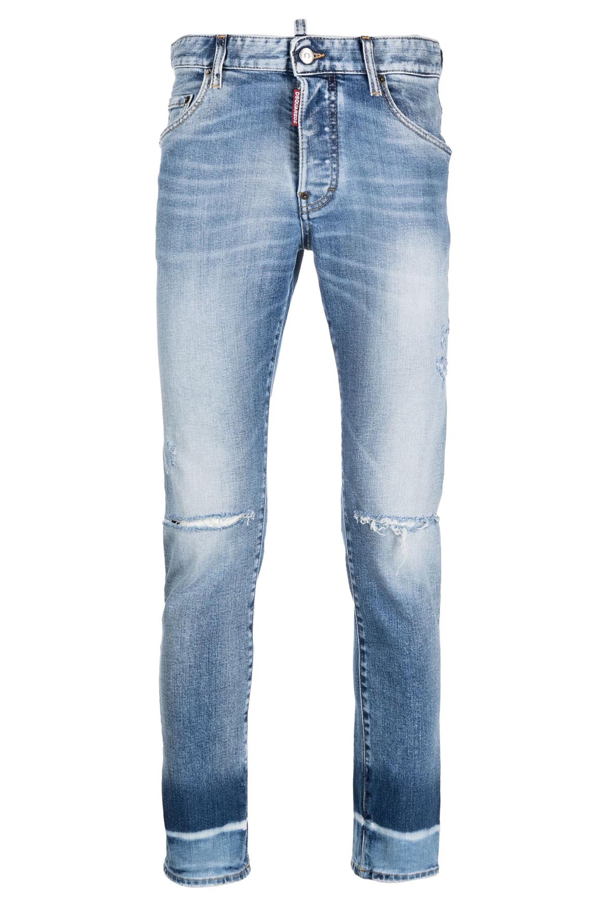 DSQUARED2 SKINNY WASHED DENIM JEANS