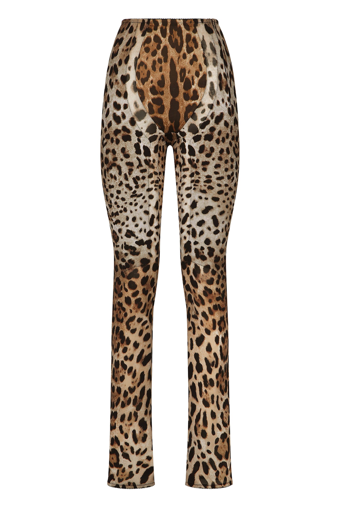 KIM DOLCE&GABBANA LEOPARD-PRINT PANTS