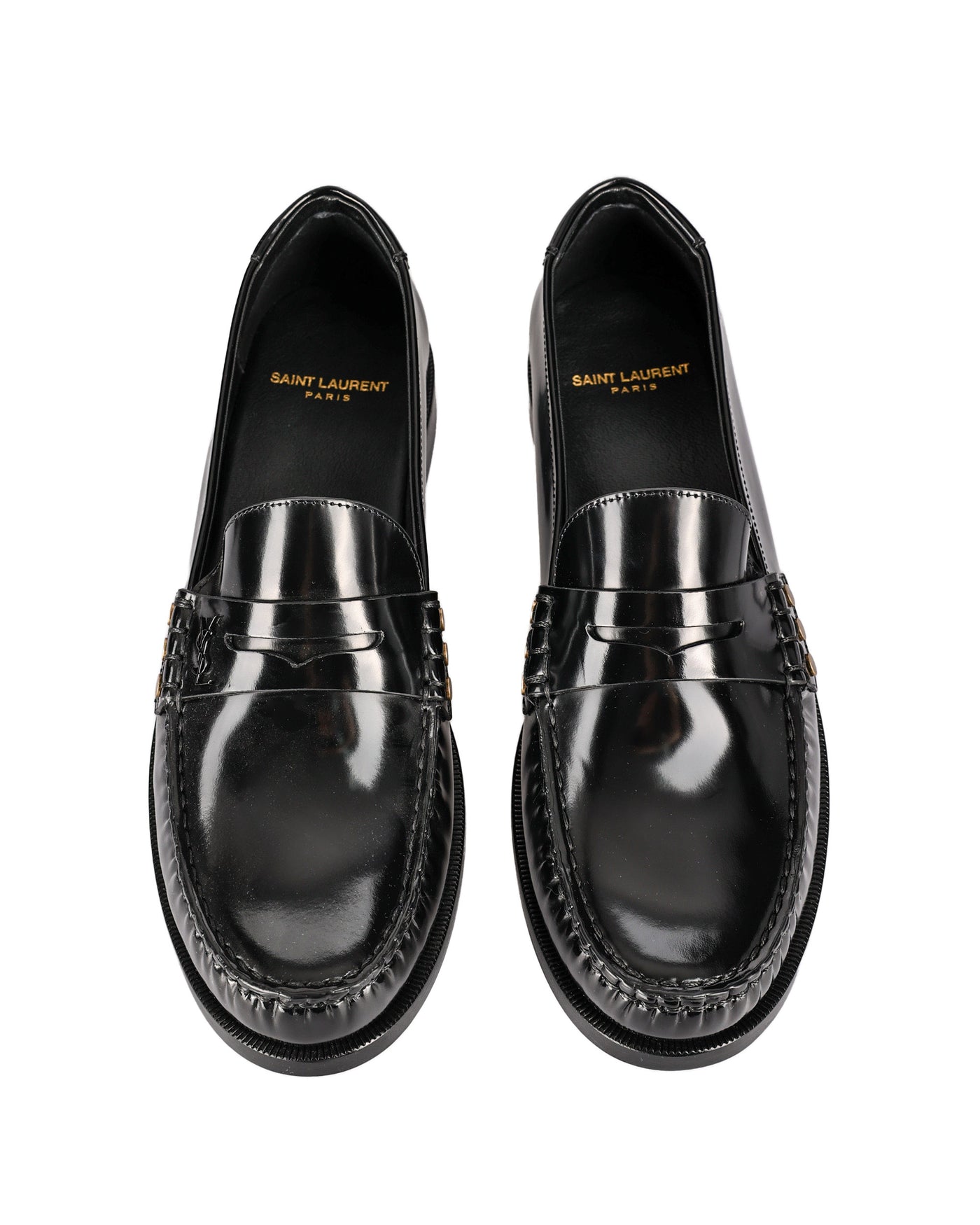 SAINT LAURENT LE LOAFER MOCASSINS IN PATENT LEATHER