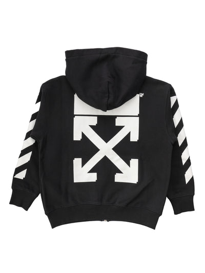 OFF WHITE KIDS ARROW HOODIE ZIP