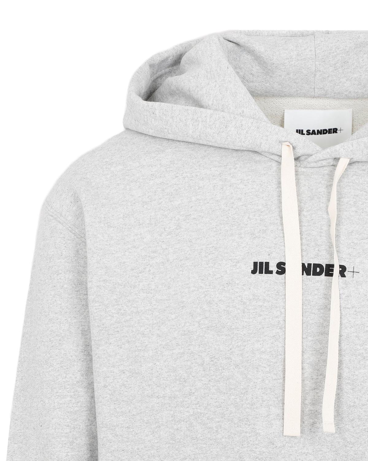 JIL SANDER HOODED SWEATSHIRT WITH LOGO