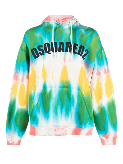 DSQUARED2 LOGO PRINT HOODIE