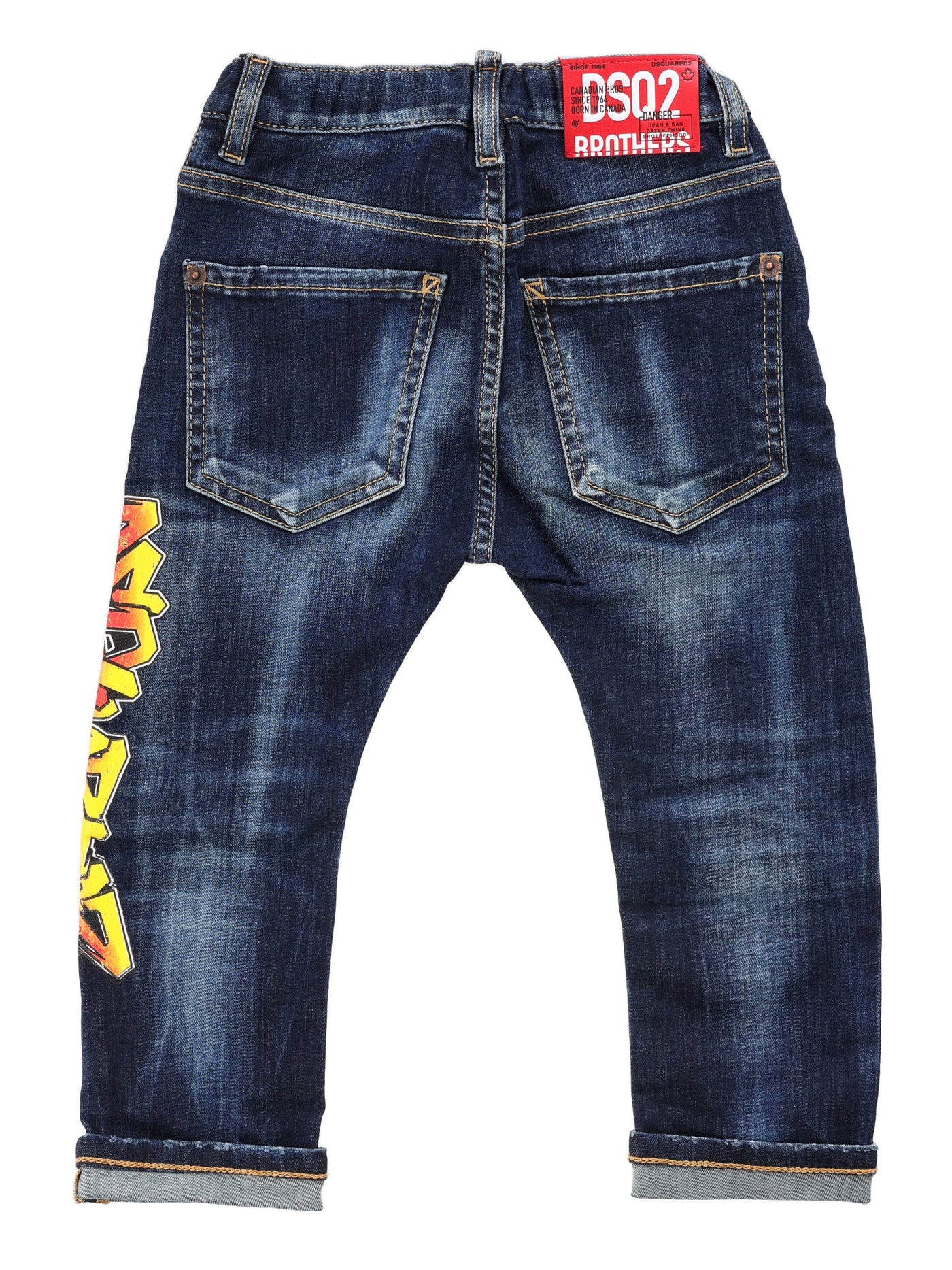 DSQUARED2 KIDS JEANS WITH LOGO