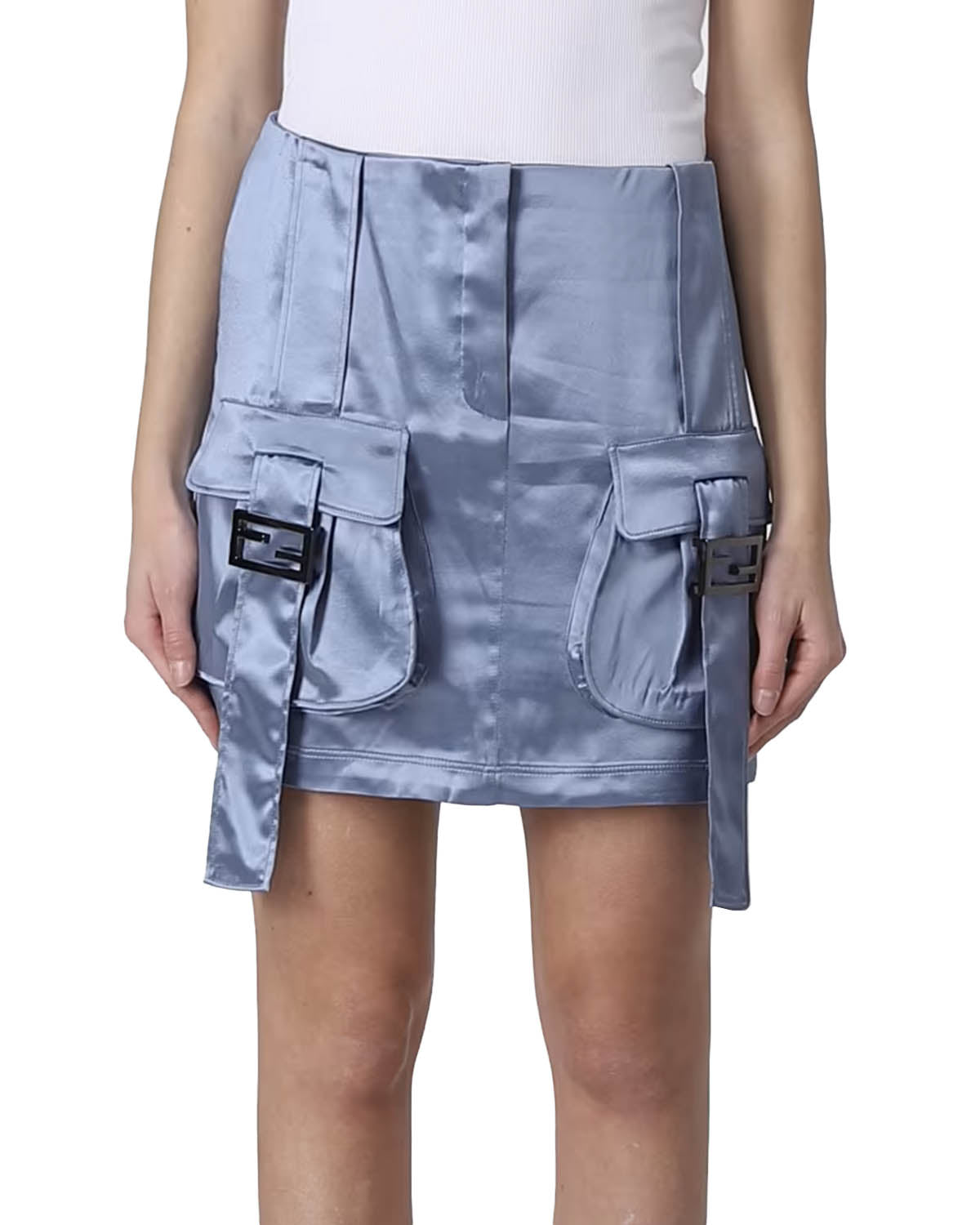 FENDI MINI SKIRT WITH LOGO