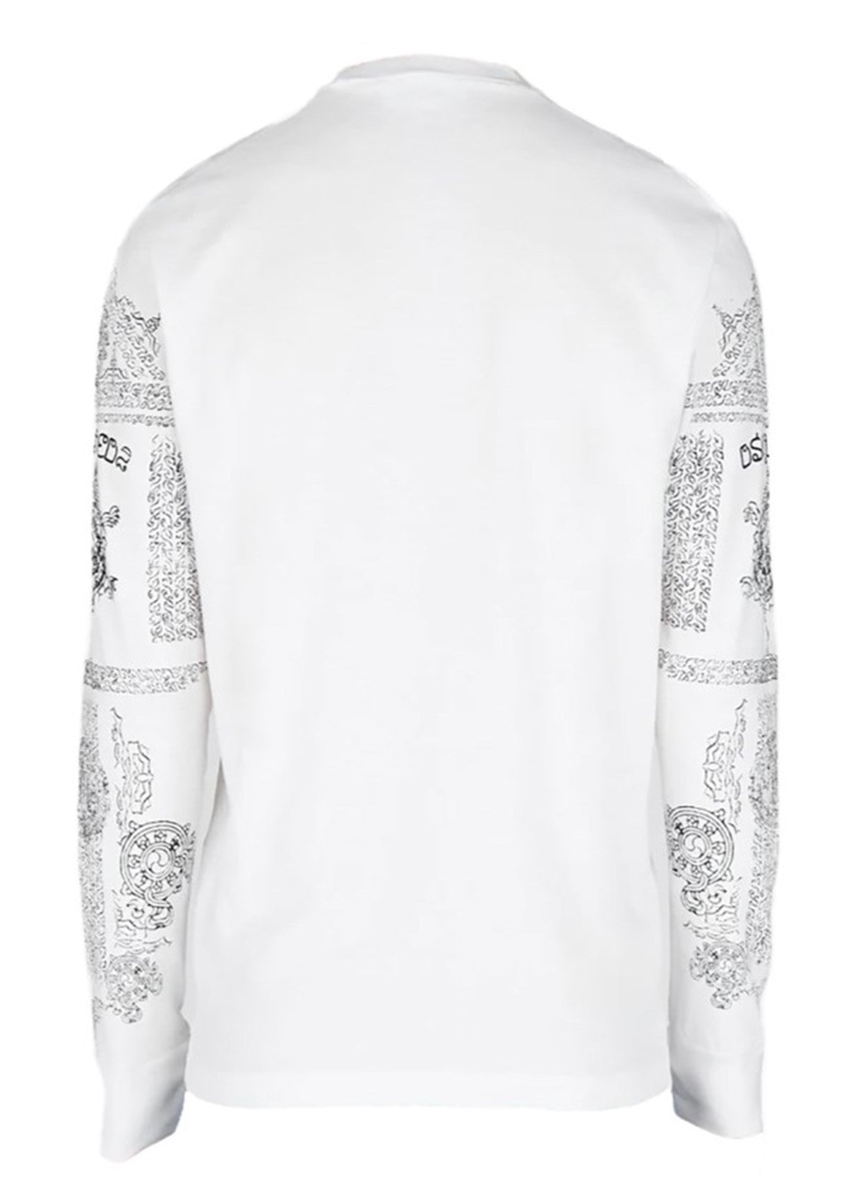 DSQUARED2 WHITE LONG SLEEVE T-SHIRT