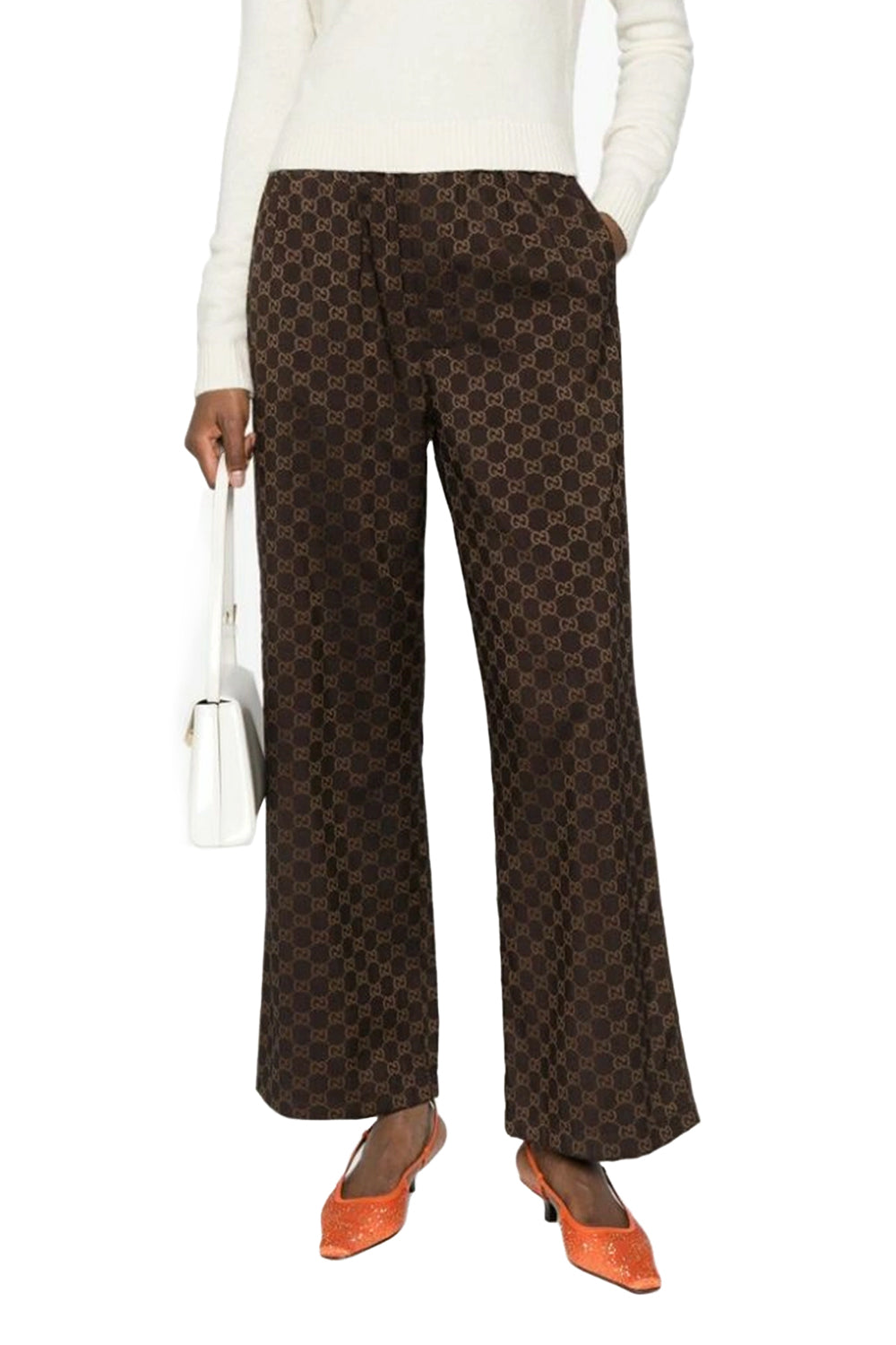 GUCCI PANTS WITH MONOGRAM GG