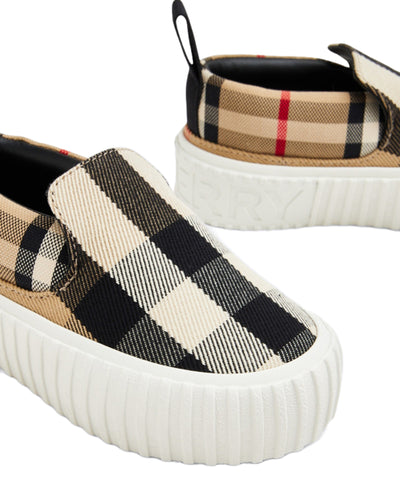 BURBERRY KIDS ANDREW SLIP-ON SNEAKERS