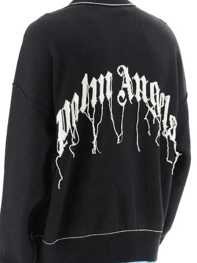 PALM ANGELS BLACK PULLOVER