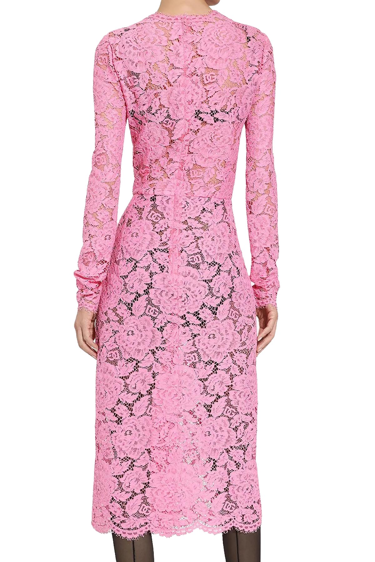 DOLCE&GABBANA LACE MIDI DRESS