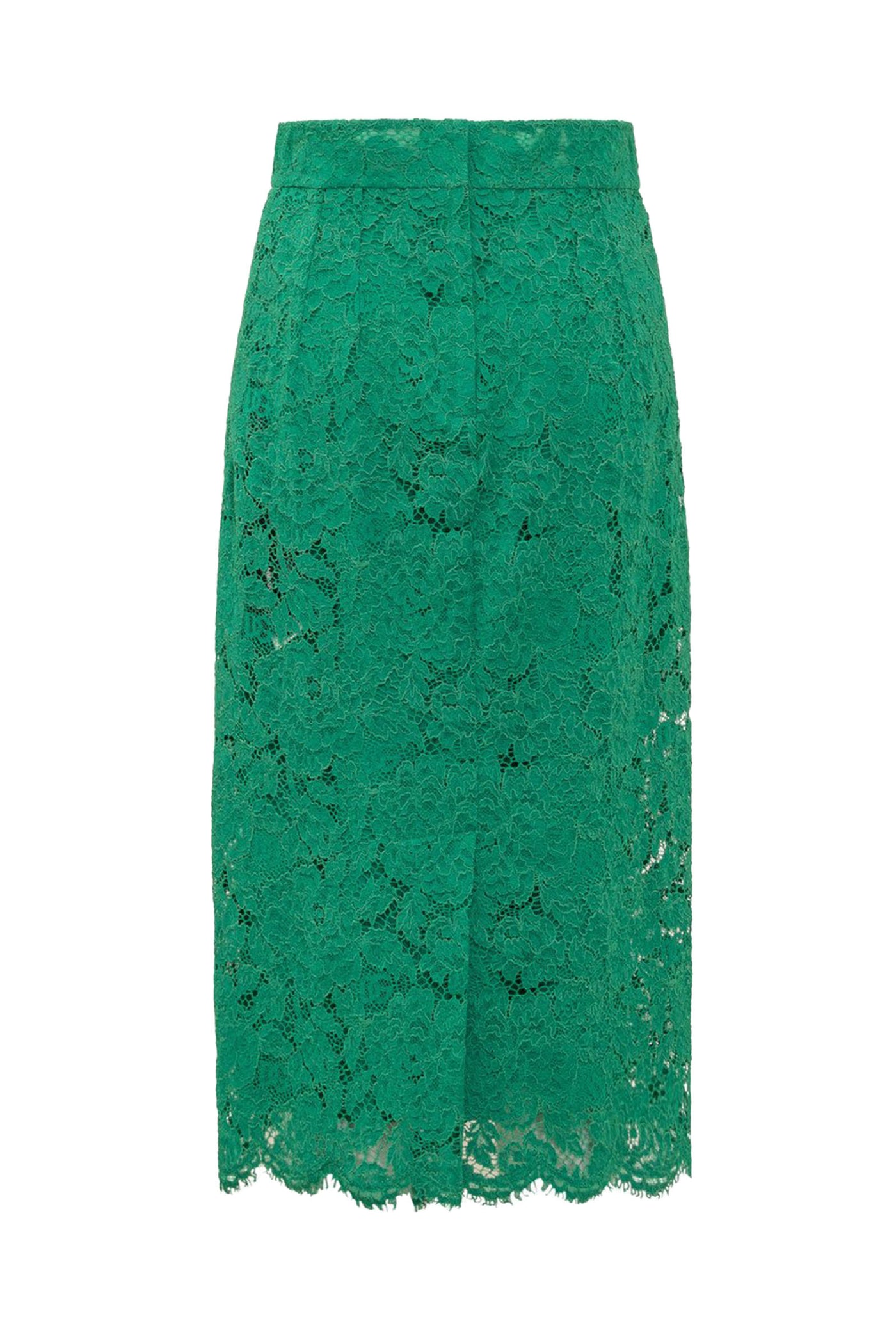 DOLCE&GABBANA LACE MIDI SKIRT STRETCH