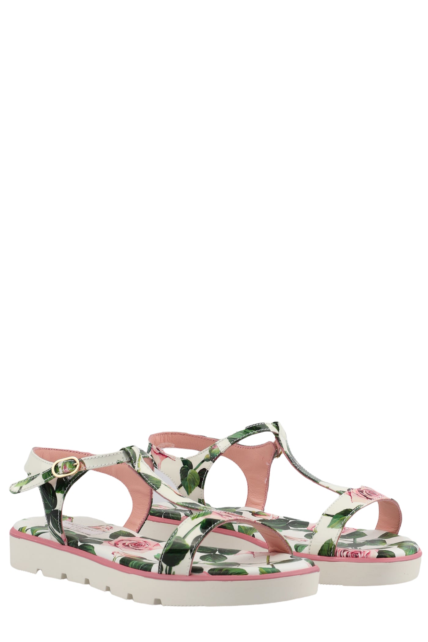 DOLCE & GABBANA KIDS LEATHER SANDALS