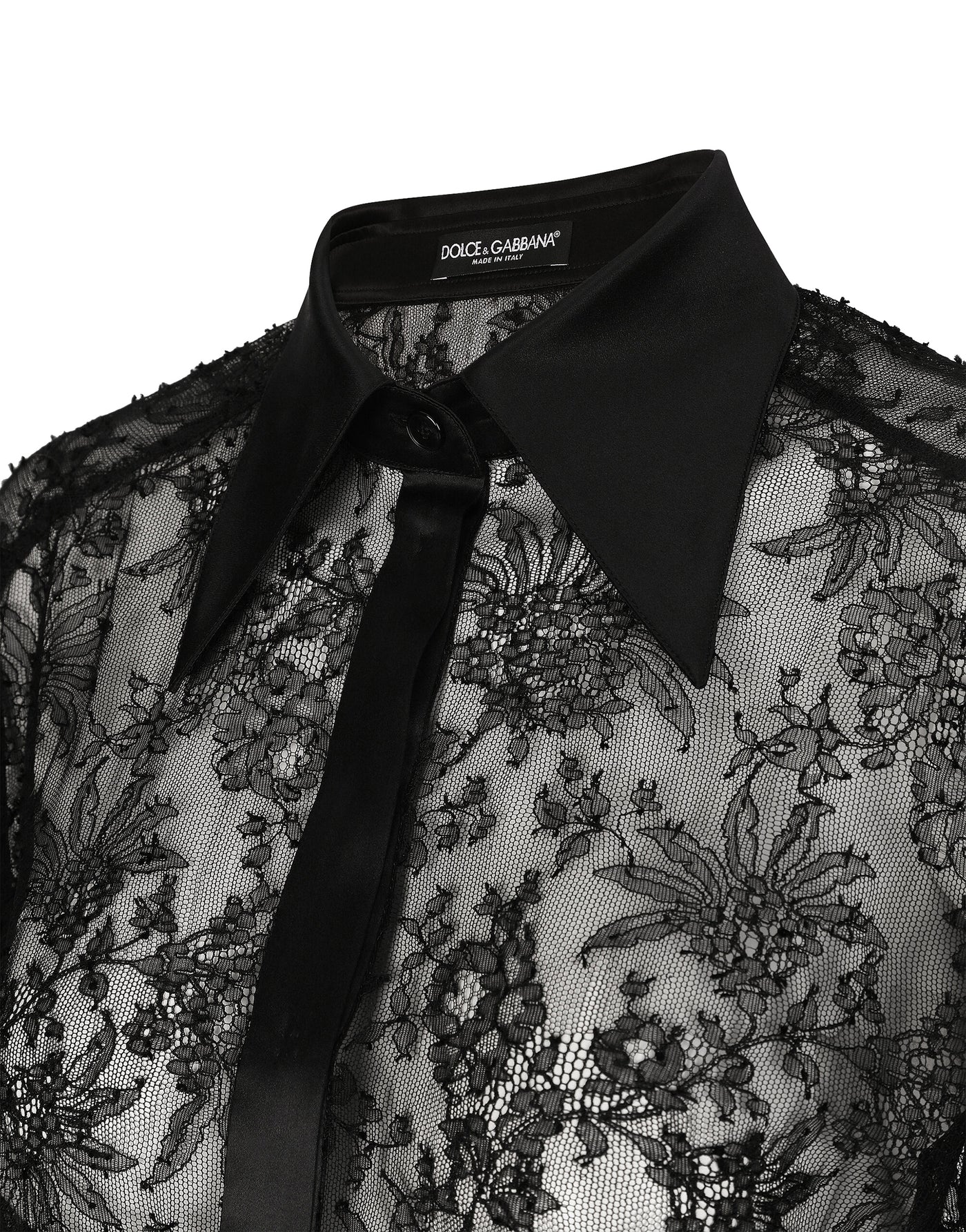 DOLCE&GABBANA CHANTILLY LACE SHIRT