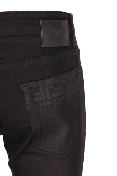 FENDI JEANS PANTS WITH LOGO 