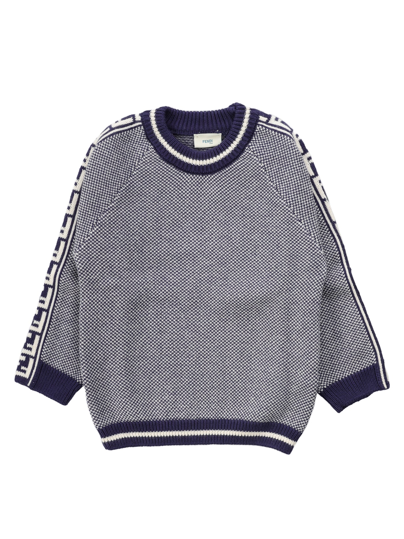 FENDI KIDS SWEATER DENIM EFFECT